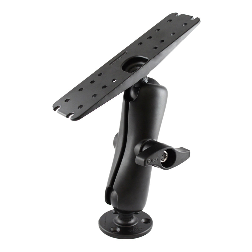 RAM-D-111-MIU:RAM-D-111-MIU_1:RAM® Large Marine Electronics Mount with Jam Nut - Medium