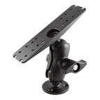 RAM-D-111U-C-MI1:RAM-D-111U-C-MI1_1:RAM® Large Marine Electronics Mount with Jam Nut - Short