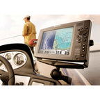 RAM-D-111U-C-MI1:RAM-D-111U-C-MI1_1:RAM® Large Marine Electronics Mount with Jam Nut - Short