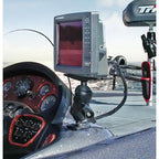 RAM-D-111U-C-MI1:RAM-D-111U-C-MI1_1:RAM® Large Marine Electronics Mount with Jam Nut - Short