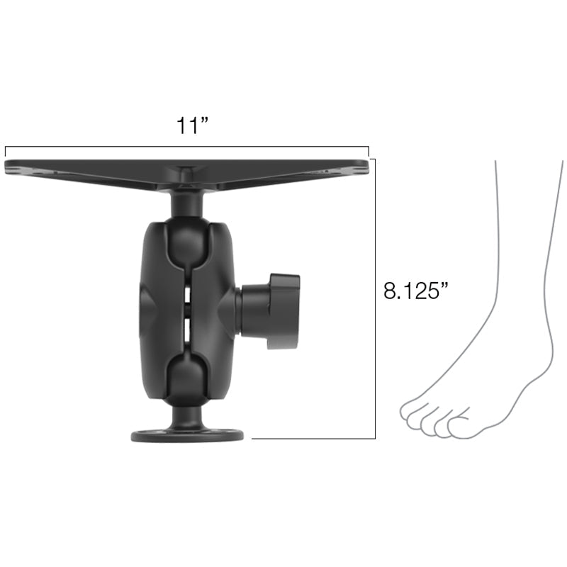 RAM-D-111U-C:RAM-D-111U-C_1:RAM® Large Marine Electronics Mount - D Size Short
