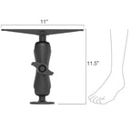 RAM-D-111U:RAM-D-111U_1:RAM® Large Marine Electronics Mount - D Size Medium
