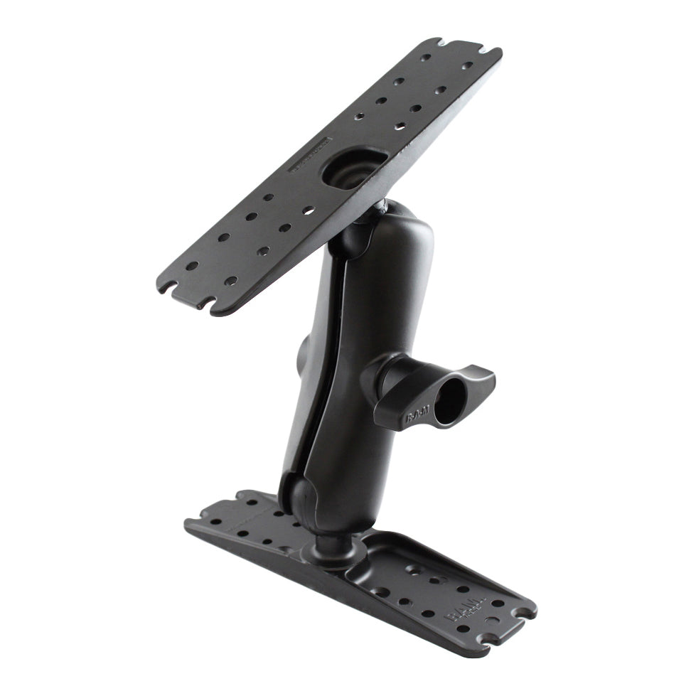 RAM-D-133U:RAM-D-133U_1:RAM® Double Ball Mount with Two Large Marine Electronic Plates