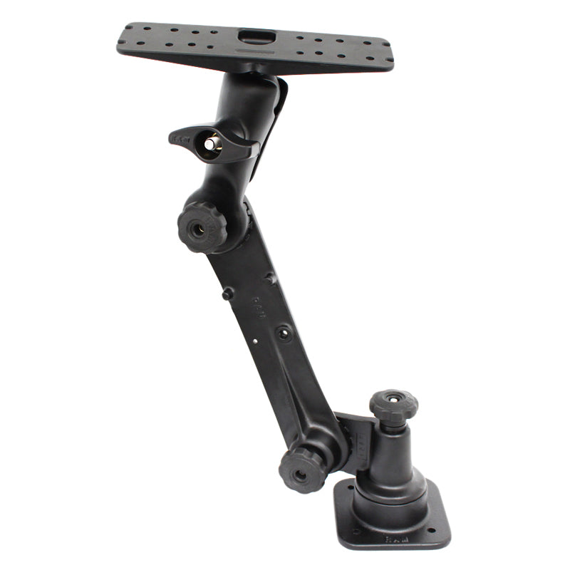 RAM-D-162H-MC1:RAM-D-162H-MC1_1:RAM® Ratchet™ Extended Horizontal Mount with Large Electronics Plate