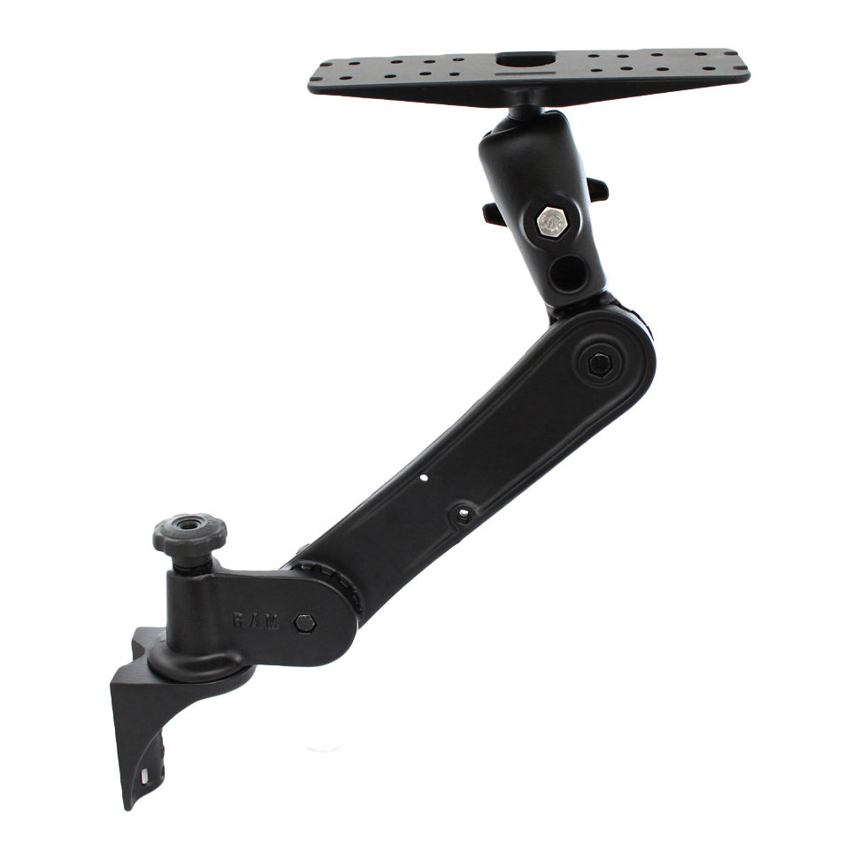RAM-D-162V-MC1:RAM-D-162V-MC1_1:RAM® Ratchet™ Extended Vertical Mount with Large Electronics Plate
