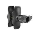 RAM-D-201U-C-MI1:RAM-D-201U-C-MI1_1:RAM® Double Socket Arm with Jam Nut - D Size Short