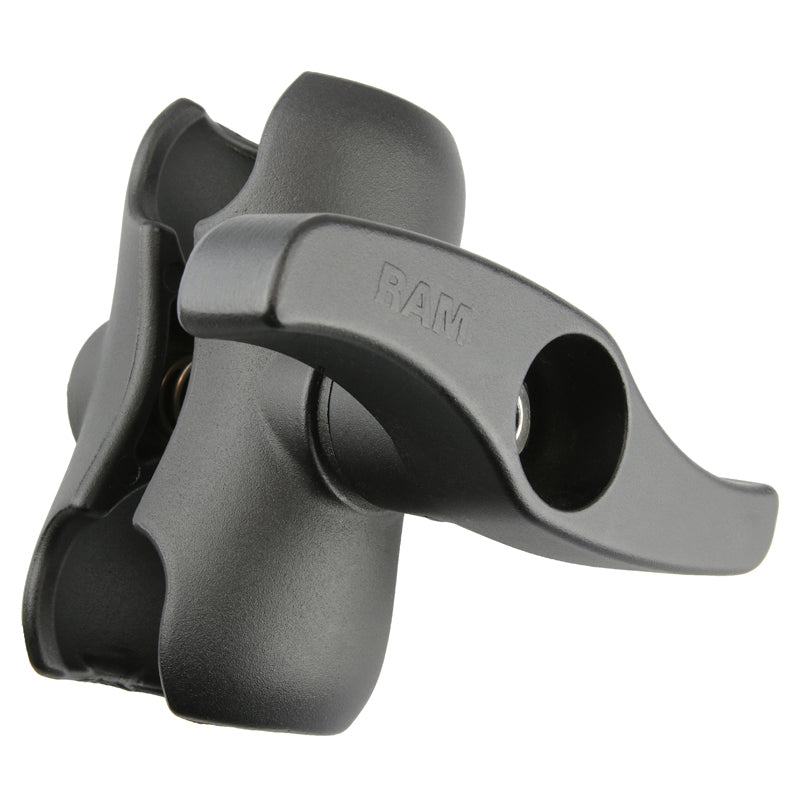 RAM-D-201U-C-NEC2:RAM-D-201U-C-NEC2_1:RAM® Double Socket Arm with Large Knob - D Size Short