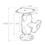 RAM-D-202-25-C-202U:RAM-D-202-25-C-202U_1:RAM® Drill-Down Ball Mount for Humminbird Helix 8-10 & XPLORE Series