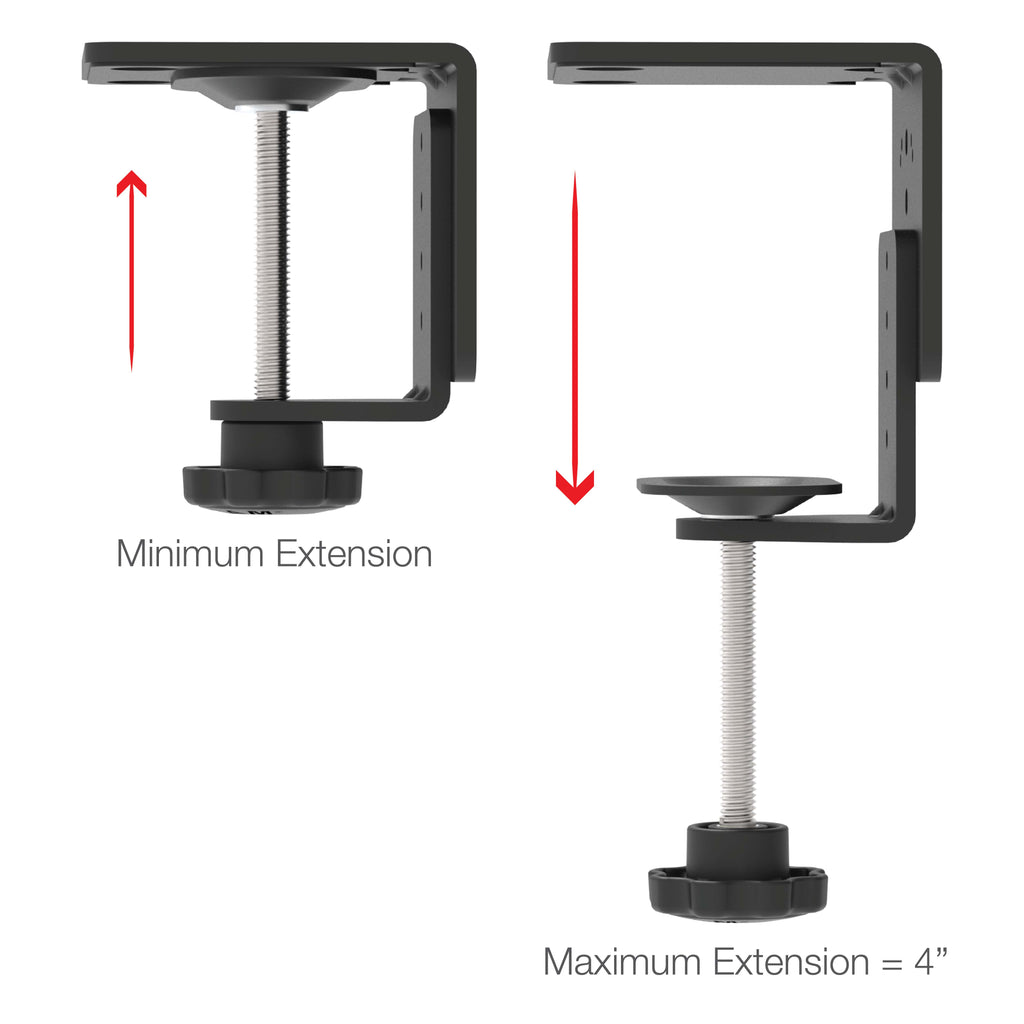 RAM-D-202U-CC1:RAM-D-202U-CC1_1:RAM® Heavy Duty C-Clamp Base with D Size Ball