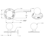RAM-D-202U:RAM-D-202U_1:RAM® Large Round Plate with Ball - D Size