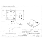 RAM-D-246-AD1U:RAM-D-246-AD1U_1:RAM® 100x100mm VESA Plate with Ball - D Size No Spacers