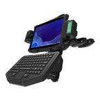 RAM-D-247-C-254-DIS1U:RAM-D-247-C-254-DIS1U_1:RAM® Universal Forklift Post Mount with Round Plate & Accessory Option