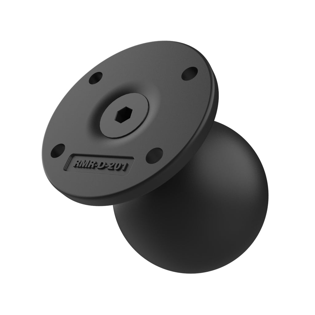 RAM-D-254U-IN1:RAM-D-254U-IN1_1:RAM® Round AMPS Plate with Ball and Steel Reinforced Post
