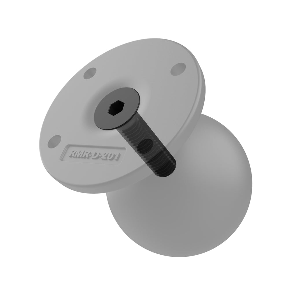 RAM-D-254U-IN1:RAM-D-254U-IN1_1:RAM® Round AMPS Plate with Ball and Steel Reinforced Post