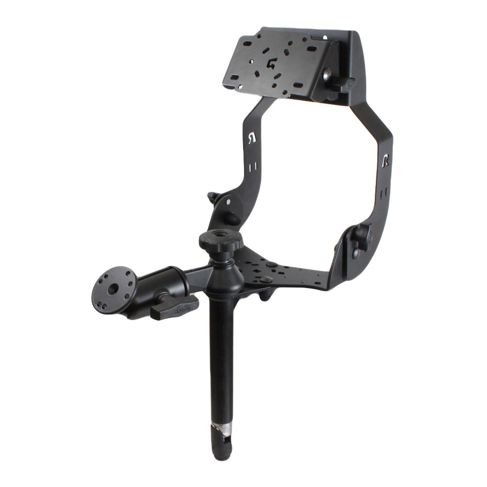 RAM-DIS-MDT1-8-SW1:RAM-DIS-MDT1-8-SW1_1:RAM® MDT Display Mount with Single Swing Arm and 8" Upper Pole