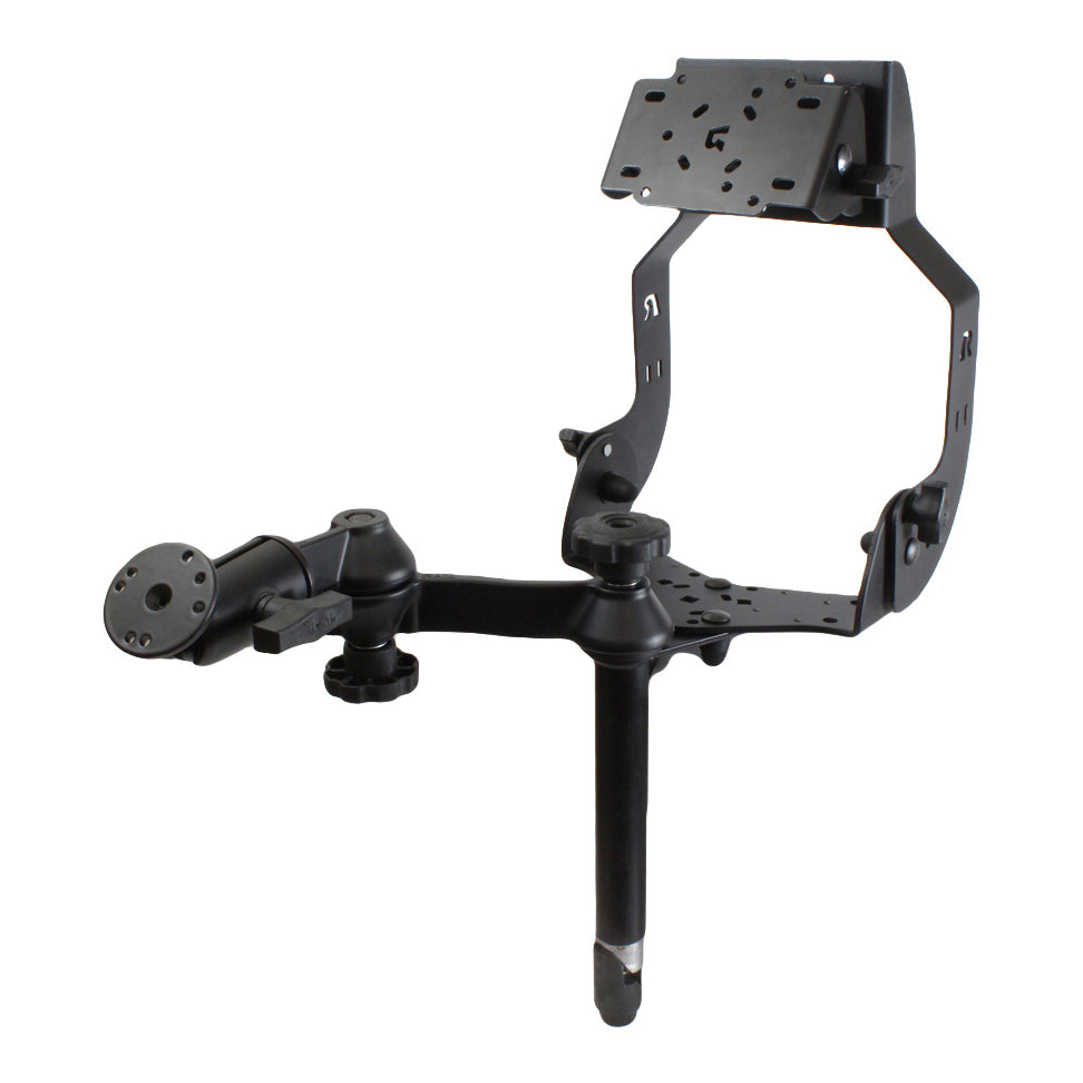 RAM-DIS-MDT1-8-SW2:RAM-DIS-MDT1-8-SW2_1:RAM® MDT Display Mount with Double Swing Arm and 8" Upper Pole