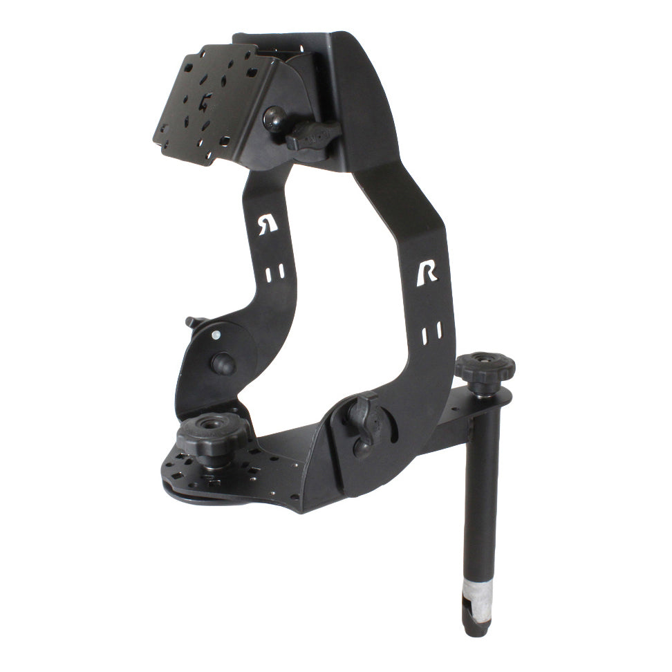 RAM-DIS-MDT2-8:RAM-DIS-MDT2-8_1:RAM® MDT Display Mount with Long Flange and 8" Upper Pole