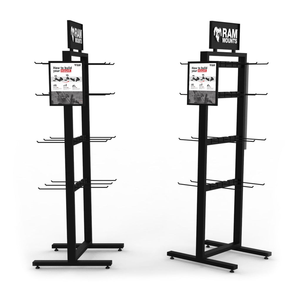 RAM-DISPLAY-LARGE1-GENERIC:RAM-DISPLAY-LARGE1-GENERIC_1:RAM® Standing Floor Display with Pegs