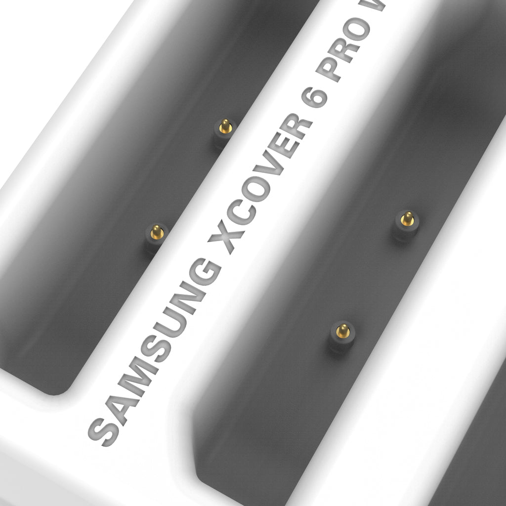 RAM-DOCK-6G-SAM84CPU-GRY:RAM-DOCK-6G-SAM84CPU-GRY_1:RAM® 6-Port Dock for XCover7, 7 Pro & 6 Pro with OEM or RAM® Skin™ Gray