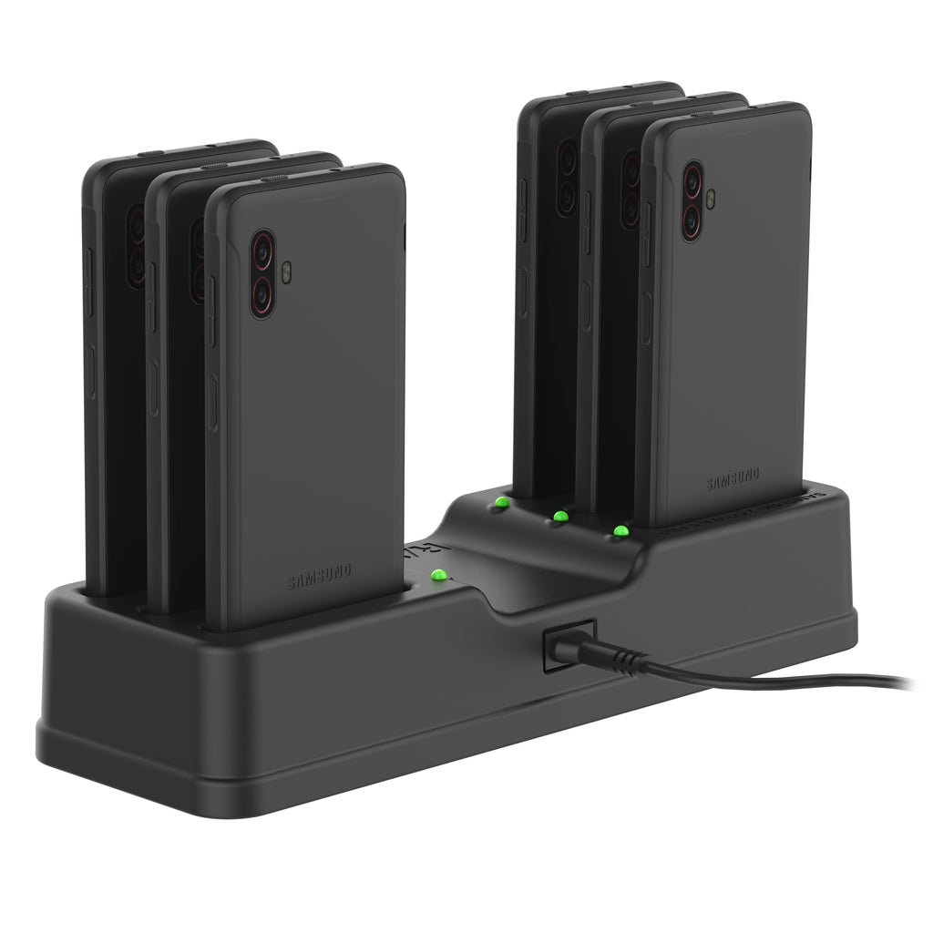 RAM-DOCK-6G-SAM84PU:RAM-DOCK-6G-SAM84PU_1:RAM® 6-Port Charging Dock for Samsung XCover7 Pro & 6 Pro Without Case