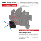RAM-DOCK-HEATER1-AU:RAM-DOCK-HEATER1-AU_1:RAM® Temp-Right™ Dock Heating Module for Zebra ET8x 2-in-1 Tablet