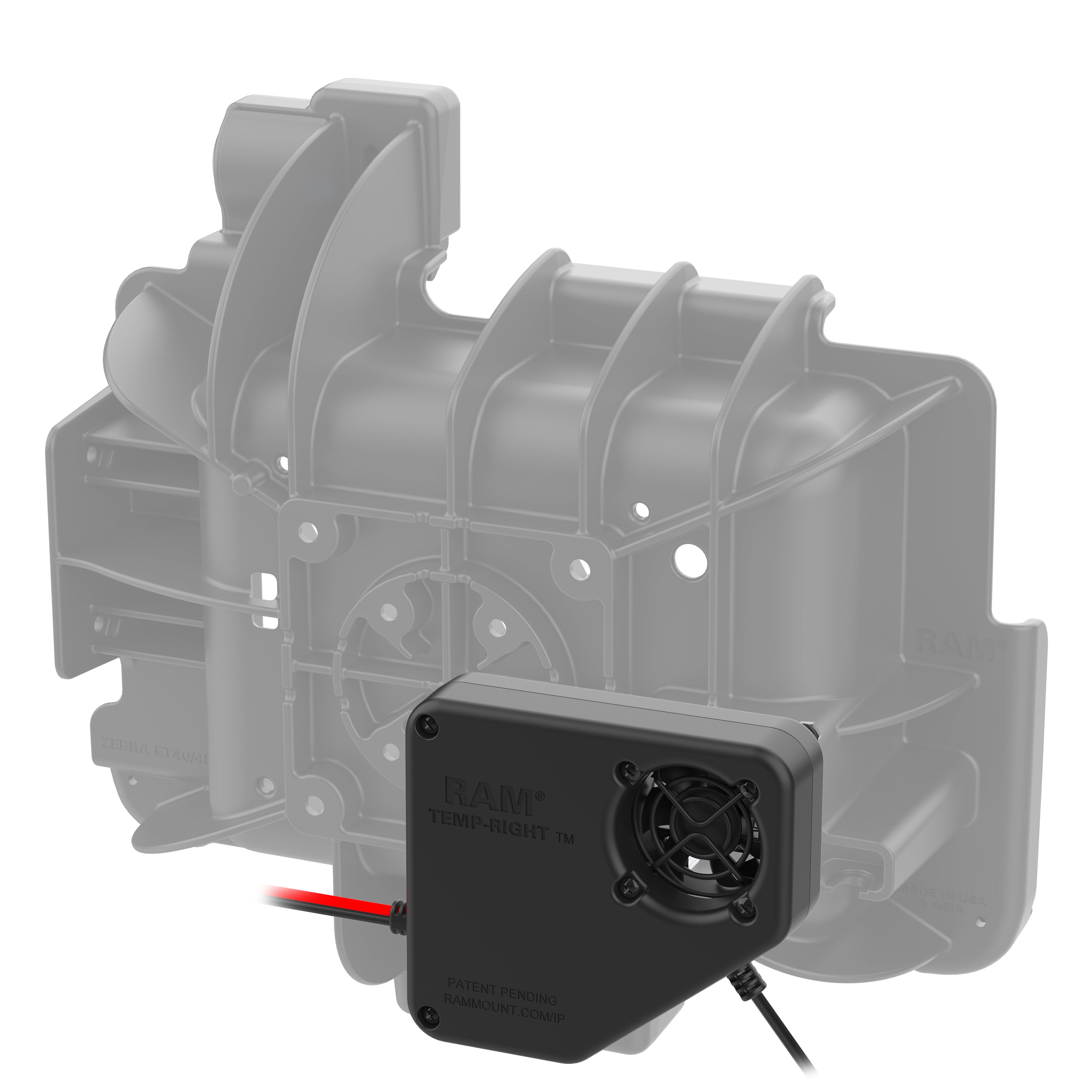 RAM-DOCK-HEATER1-DU:RAM-DOCK-HEATER1-DU_1:RAM® Temp-Right™ Dock Heating Module for Zebra ET4x