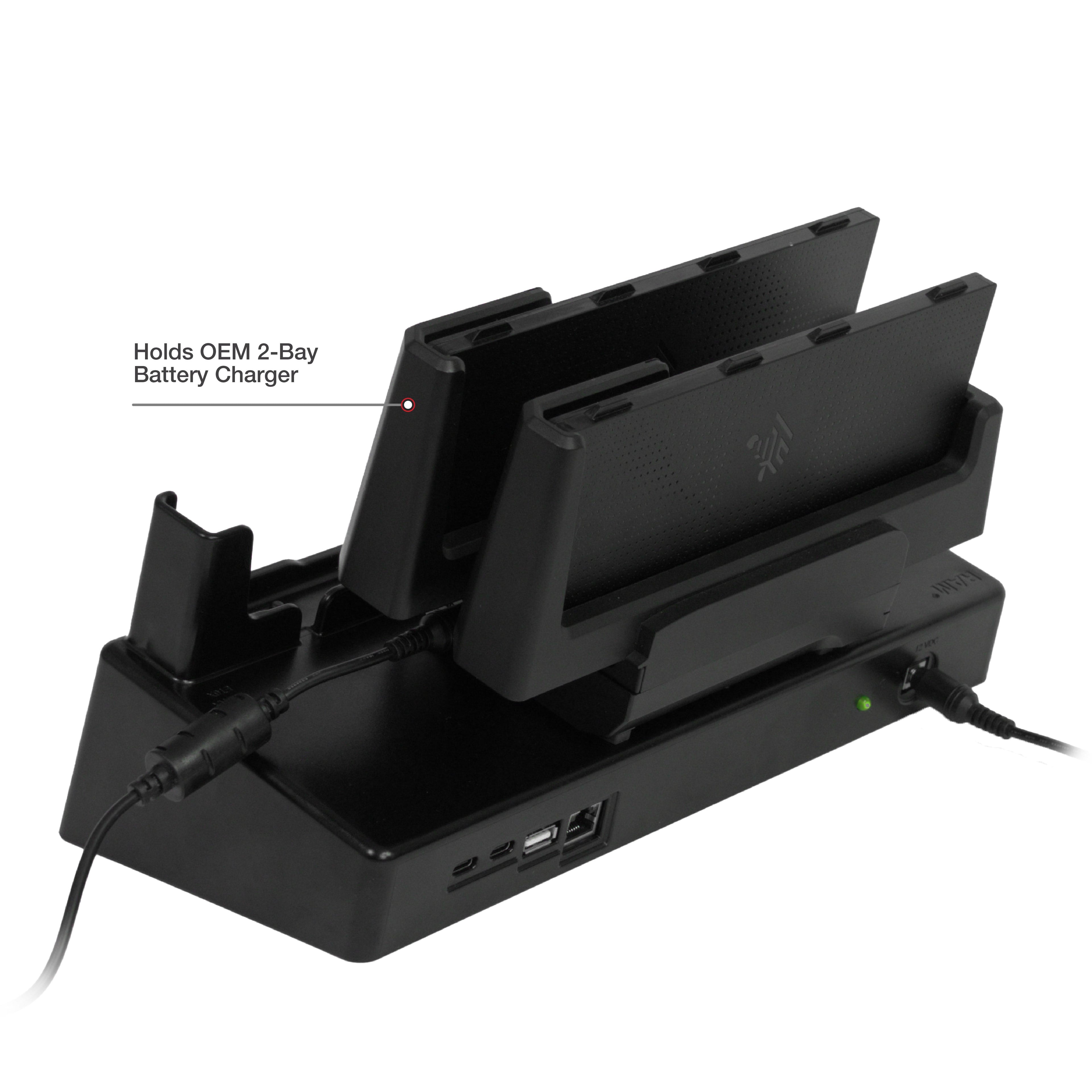 RAM-DOCK-ZE25U:RAM-DOCK-ZE25U_1:RAM® Desktop Dock for Zebra ET6x with USB & RJ45 Support