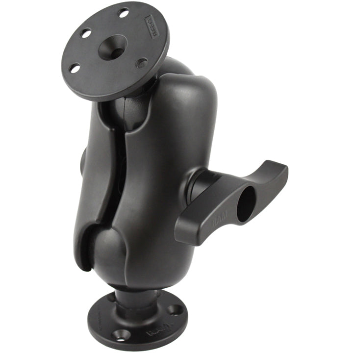 RAM-E-101U-D:RAM-E-101U-D_1:RAM® Double Ball Mount with Two Large Round Plates - E Size Short