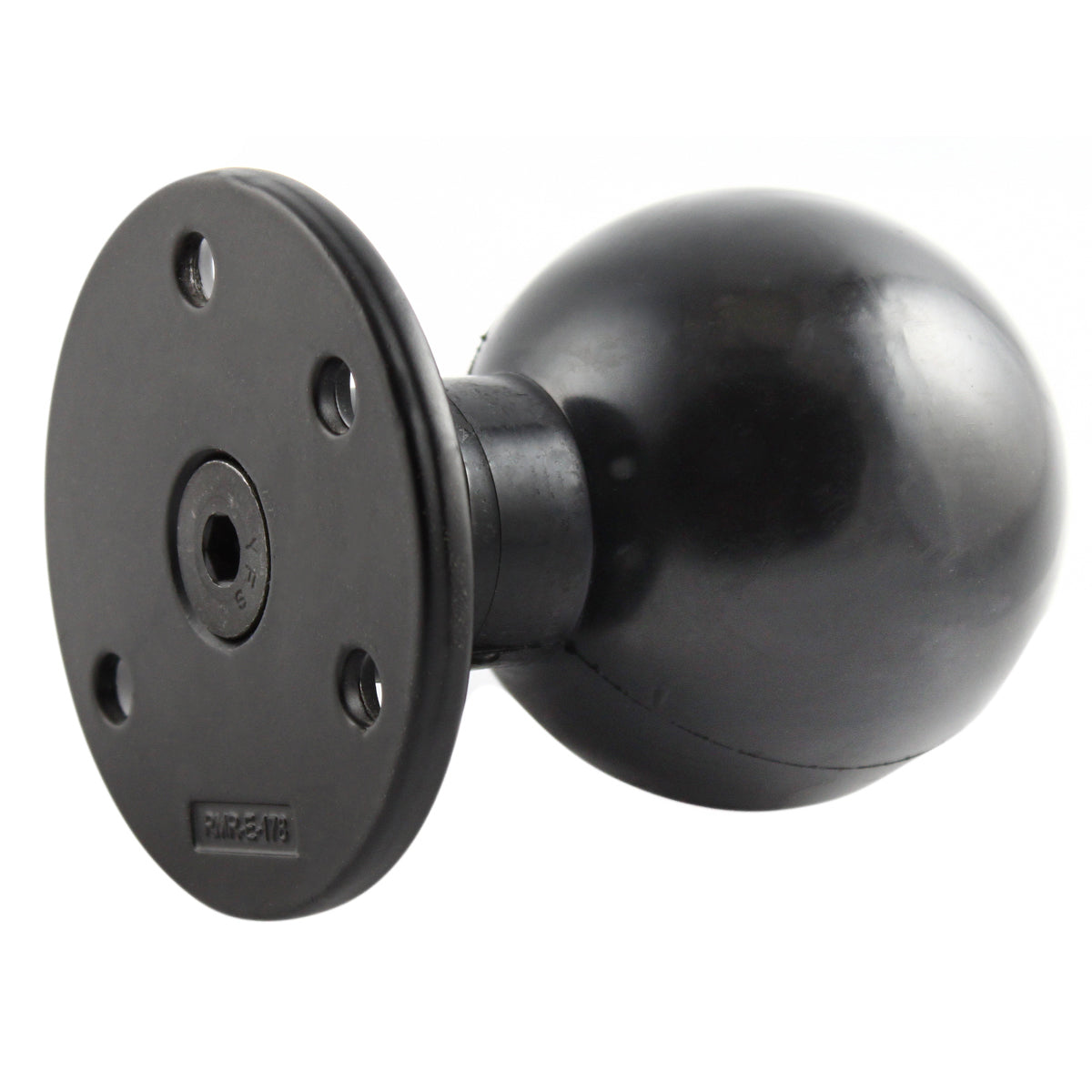 RAM-E-202U-IN1:RAM-E-202U-IN1_1:RAM® Large Round Plate with Ball & Steel Reinforced Bolt - E Size