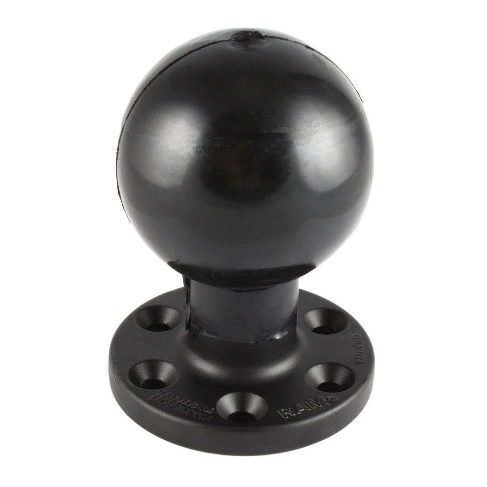 RAM-E-202U-SYM1:RAM-E-202U-SYM1_1:RAM® Large Round Plate with 6-Hole Pattern and Ball - E Size