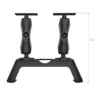 RAM-FF1-D-202-25-202-2:RAM-FF1-D-202-25-202-2_1:RAM® Fishfinder Deck Kit with Dual Humminbird Helix 8-10 & XPLORE Mount