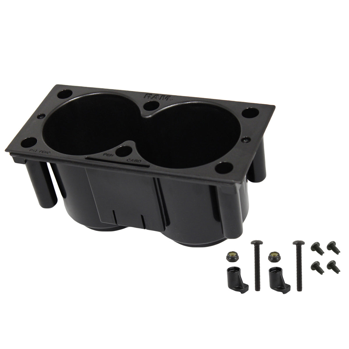 RAM-FP-CUP1F:RAM-FP-CUP1F_1:RAM® Tough-Box™ 4" Filler Dual Cup Holders