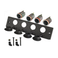 RAM-FP2-CIG4:RAM-FP2-CIG4_1:RAM® Tough-Box™ 2" Faceplate with Four 12V Lighter Receptacles