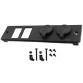 RAM-FP2-S2L-0830-1450-CIG2:RAM-FP2-S2L-0830-1450-CIG2_1:RAM® Tough-Box™ 2" Faceplate with Two Switch Ports & 12V Receptacles