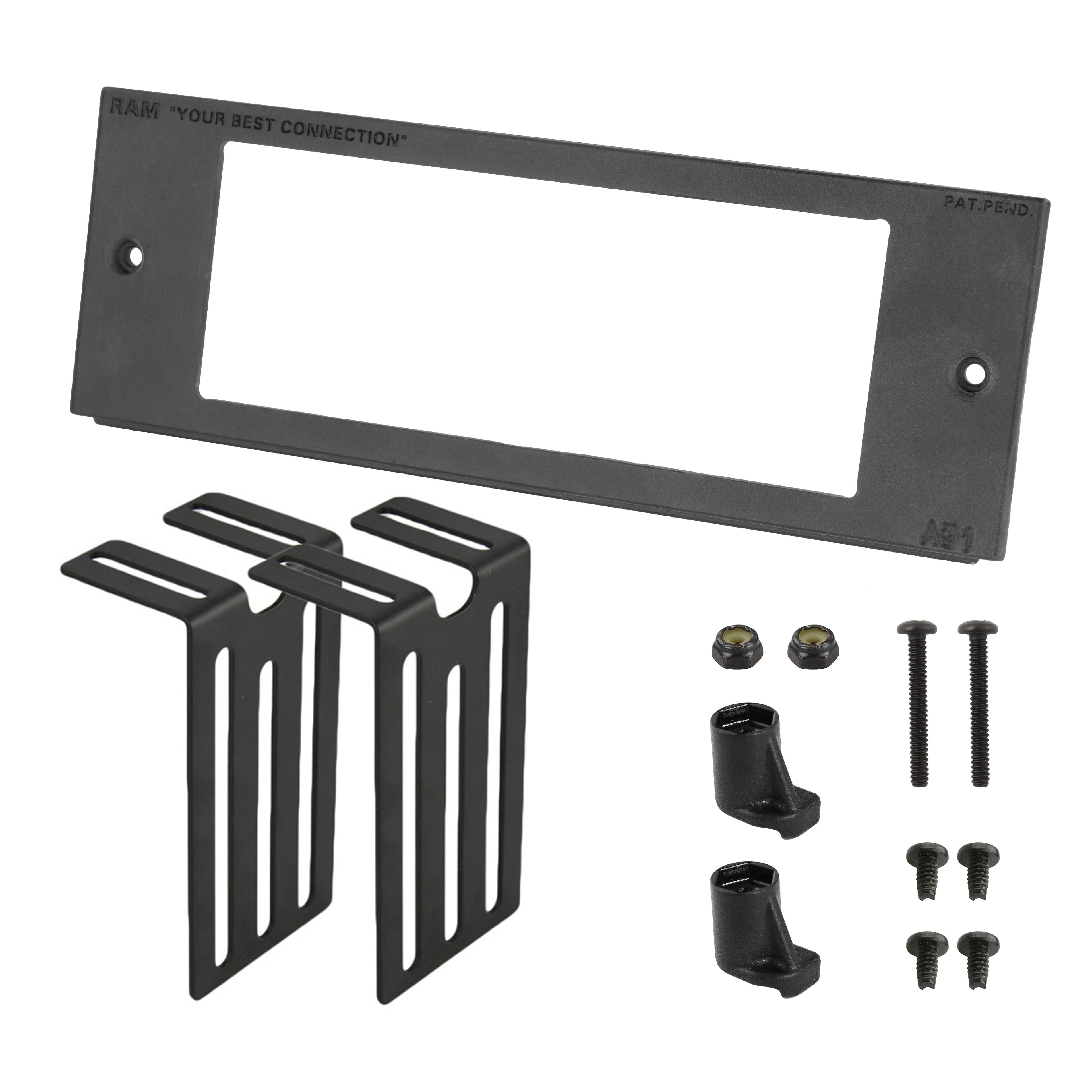 RAM-FP3-6000-2250:RAM-FP3-6000-2250_1:RAM® Tough-Box™ 3" Custom Faceplate for 6" x 2.25" Devices