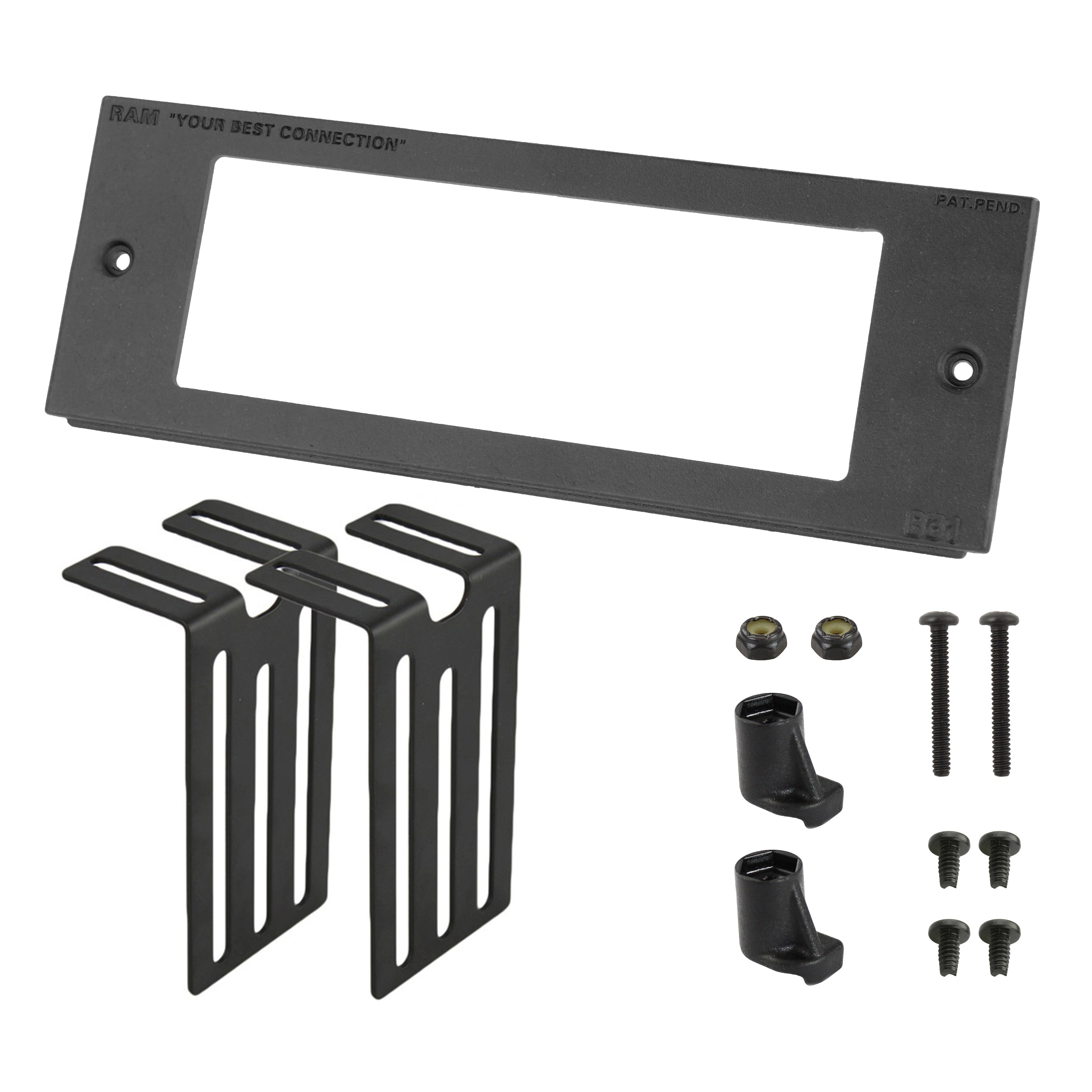 RAM-FP3-6060-2060:RAM-FP3-6060-2060_1:RAM® Tough-Box™ 3" Custom Faceplate for 6.06" x 2.06" Devices