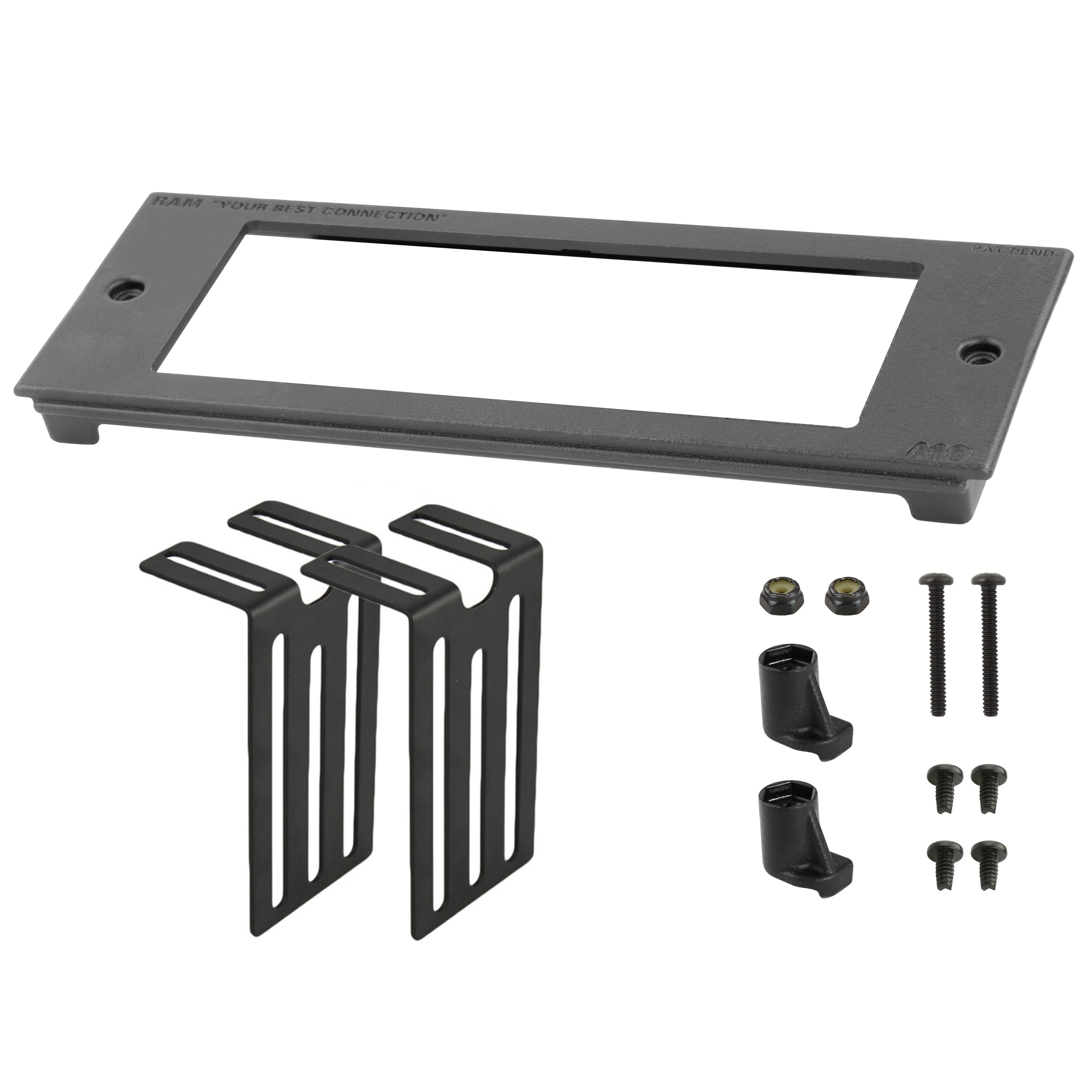 RAM-FP3-6100-2200:RAM-FP3-6100-2200_1:RAM® Tough-Box™ 3" Custom Faceplate for 6.1" x 2.2" Devices