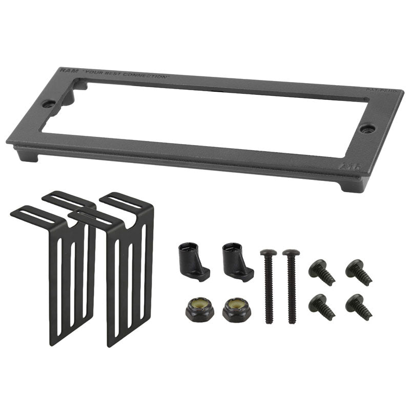 RAM-FP3-7200-2100:RAM-FP3-7200-2100_1:RAM® Tough-Box™ 3" Custom Faceplate for 7.2" x 2.1" Devices