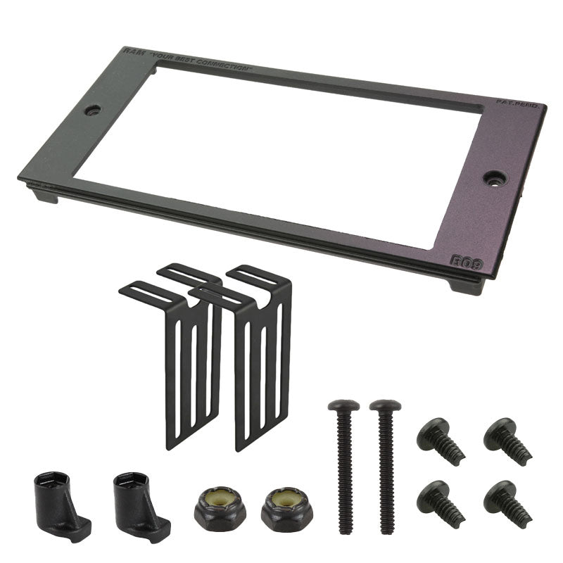 RAM-FP4-6500-3400:RAM-FP4-6500-3400_1:RAM® Tough-Box™ 4" Custom Faceplate for 6.5" x 3.4" Devices