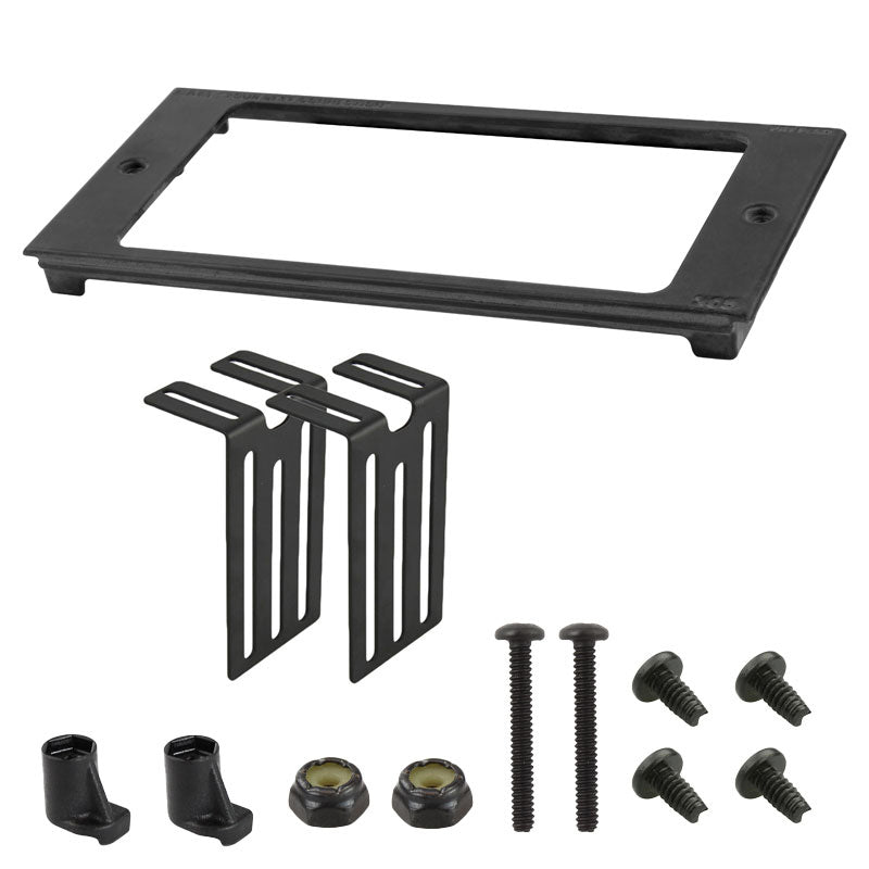 RAM-FP4-6540-3440:RAM-FP4-6540-3440_1:RAM® Tough-Box™ 4" Custom Faceplate for 6.54" x 3.44" Devices