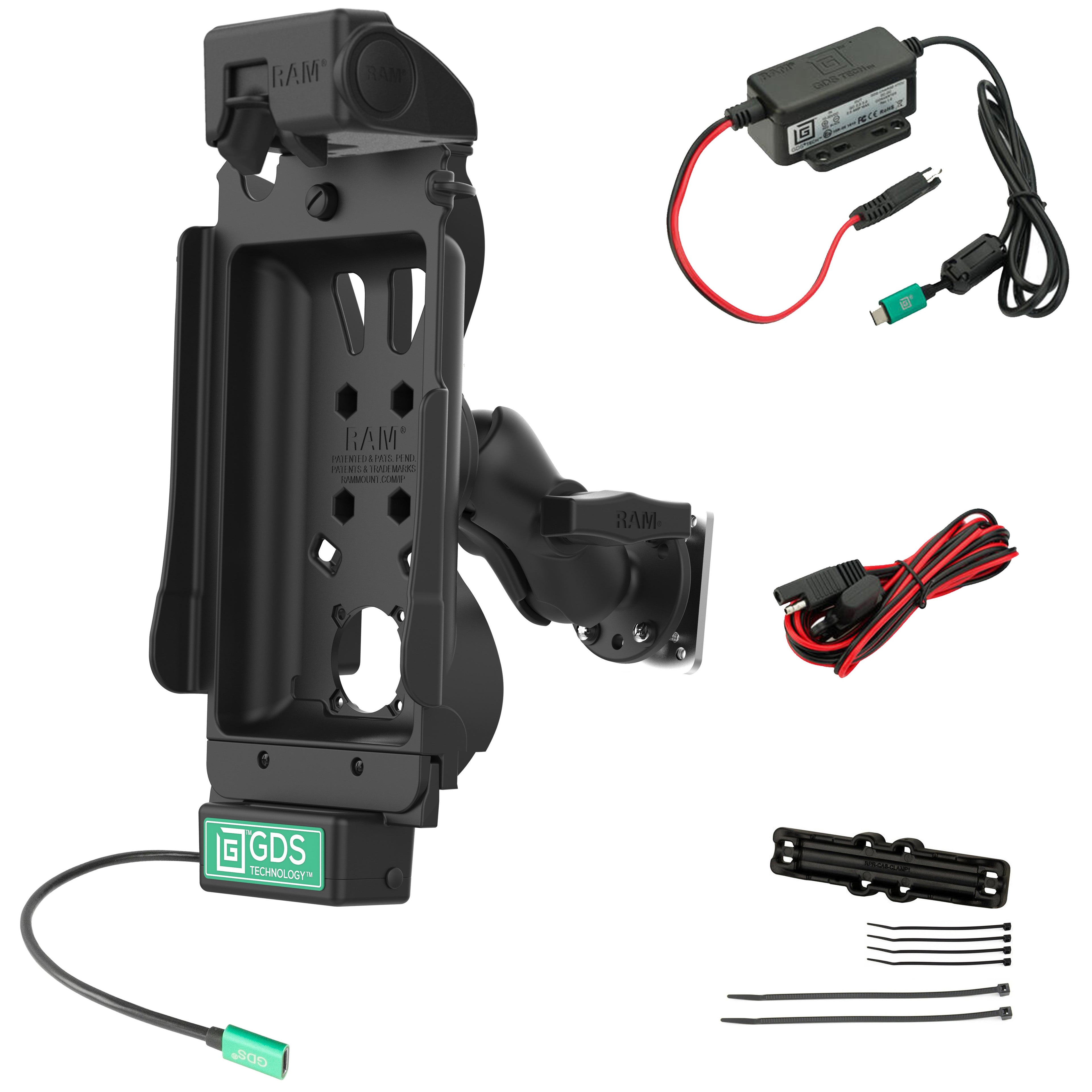 RAM-GDS-101B2-SAM80CP-V7CU:RAM-GDS-101B2-SAM80CP-V7CU_1:GDS® Tough-Dock™ Vehicle Bundle for Samsung Tab A7 Lite 8.7"