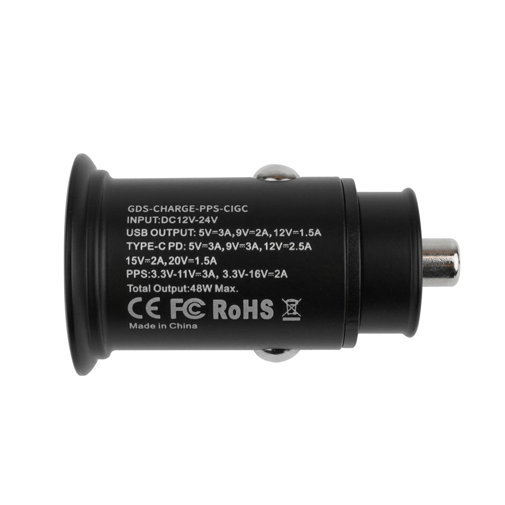 RAM-GDS-CHARGE-PPS-CIGC:RAM-GDS-CHARGE-PPS-CIGC_1:GDS® Type-C and Type A 2-Port Cigarette Charger
