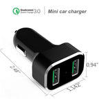 RAM-GDS-CHARGE-USB2QCCIG:RAM-GDS-CHARGE-USB2QCCIG_1:GDS® 2-Port USB Cigarette Charger with Qualcomm® Quick Charge™