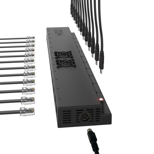 RAM-GDS-CHARGE-USBC-RJ45-12:RAM-GDS-CHARGE-USBC-RJ45-12_1:GDS® 12-Port 300W USB-C + RJ45 Power Delivery Wall Charger