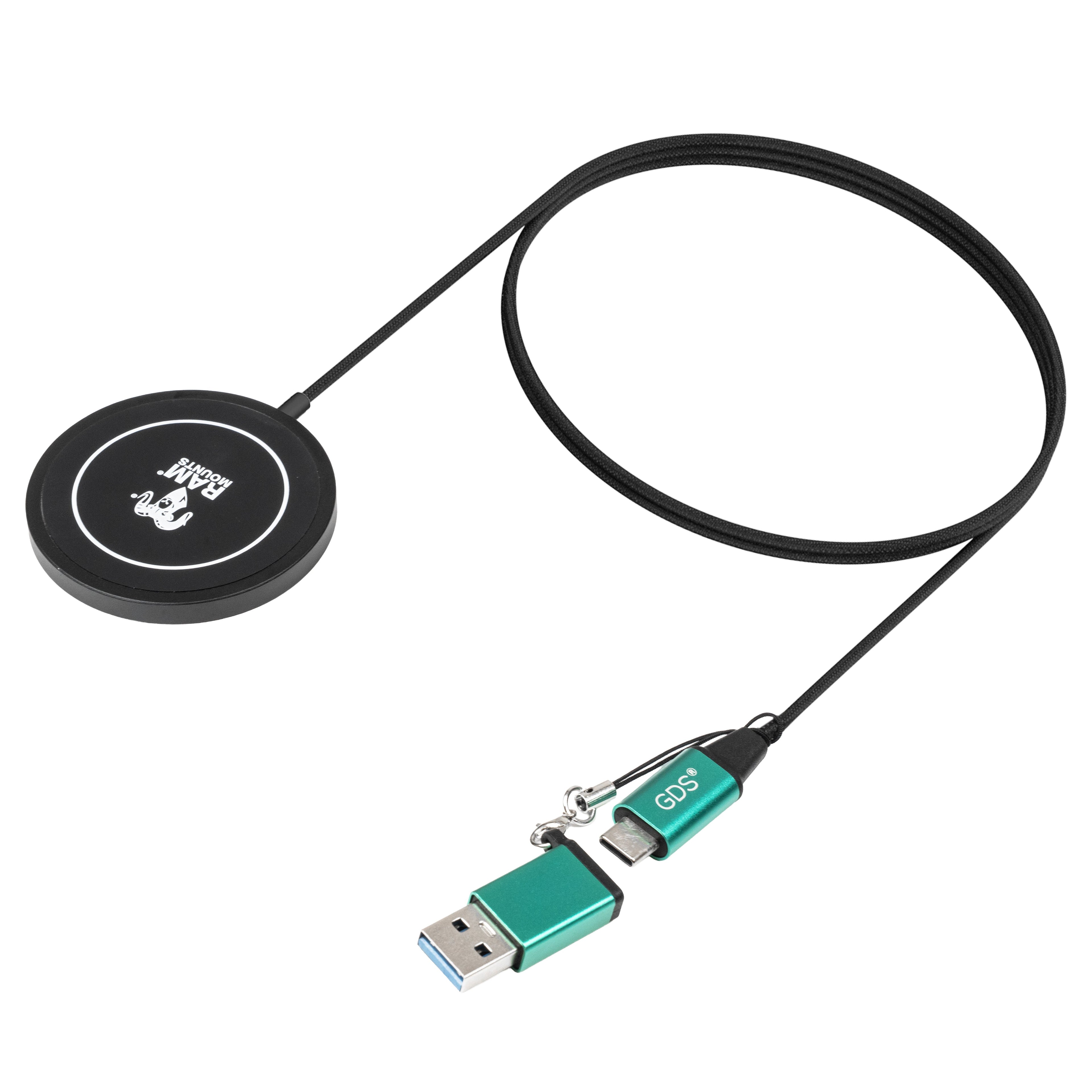 RAM-GDS-CHARGE-W2M:RAM-GDS-CHARGE-W2M_1:RAM® Qi2 15W Wireless Charger