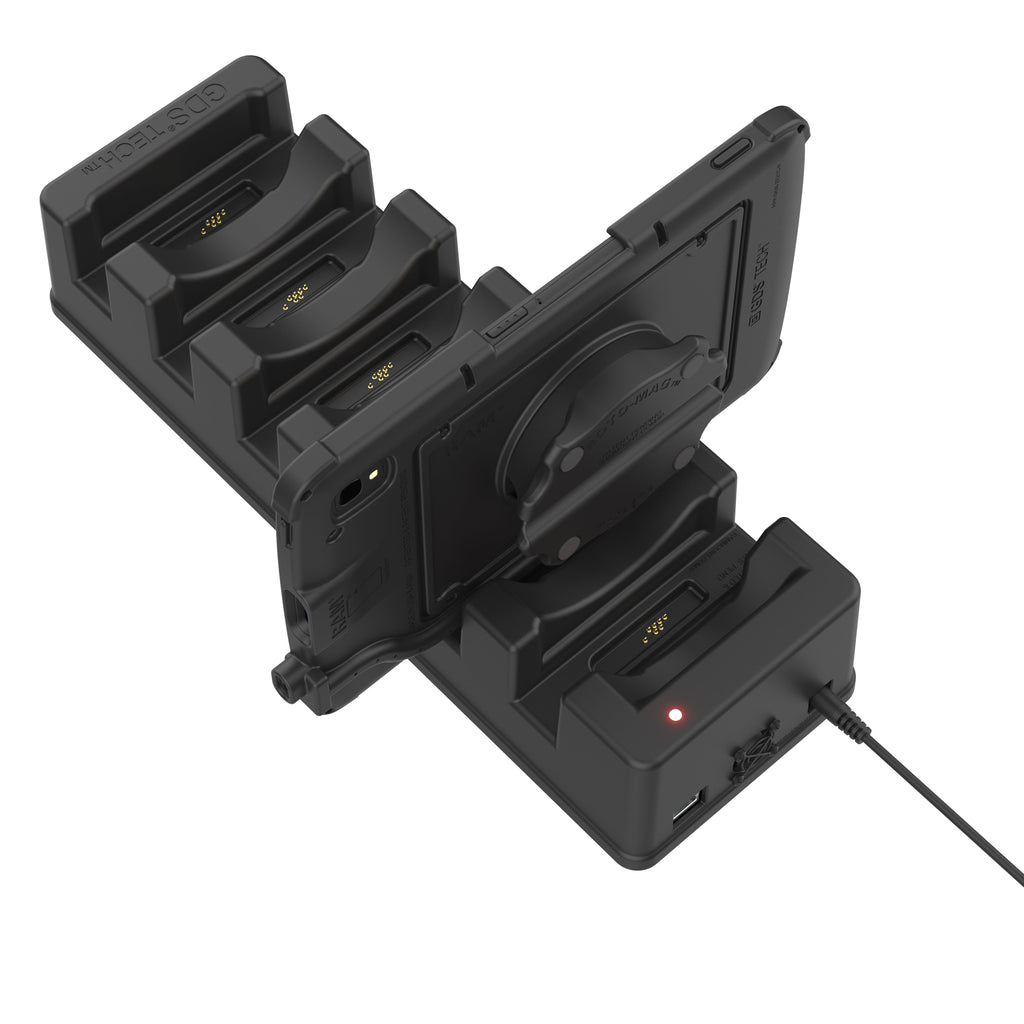 RAM-GDS-DOCK-6G16-SW1:RAM-GDS-DOCK-6G16-SW1_1:GDS® 6-Port Power + Single RJ45 Dock for Tablets with IntelliSkin®