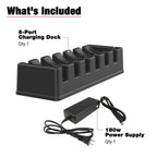RAM-GDS-DOCK-6G16-SW1:RAM-GDS-DOCK-6G16-SW1_1:GDS® 6-Port Power + Single RJ45 Dock for Tablets with IntelliSkin®