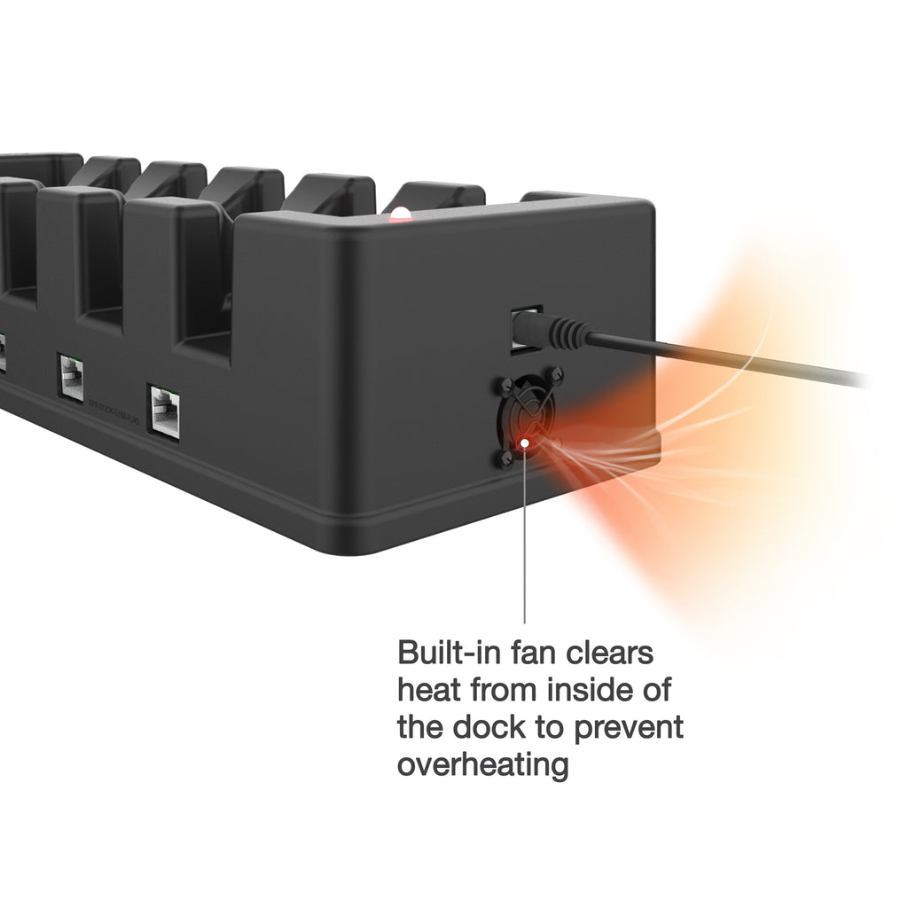 RAM-GDS-DOCK-6G16P-RJ45:RAM-GDS-DOCK-6G16P-RJ45_1:GDS® 6-Port Power + 6-Port RJ45 Dock for Tablets with IntelliSkin®