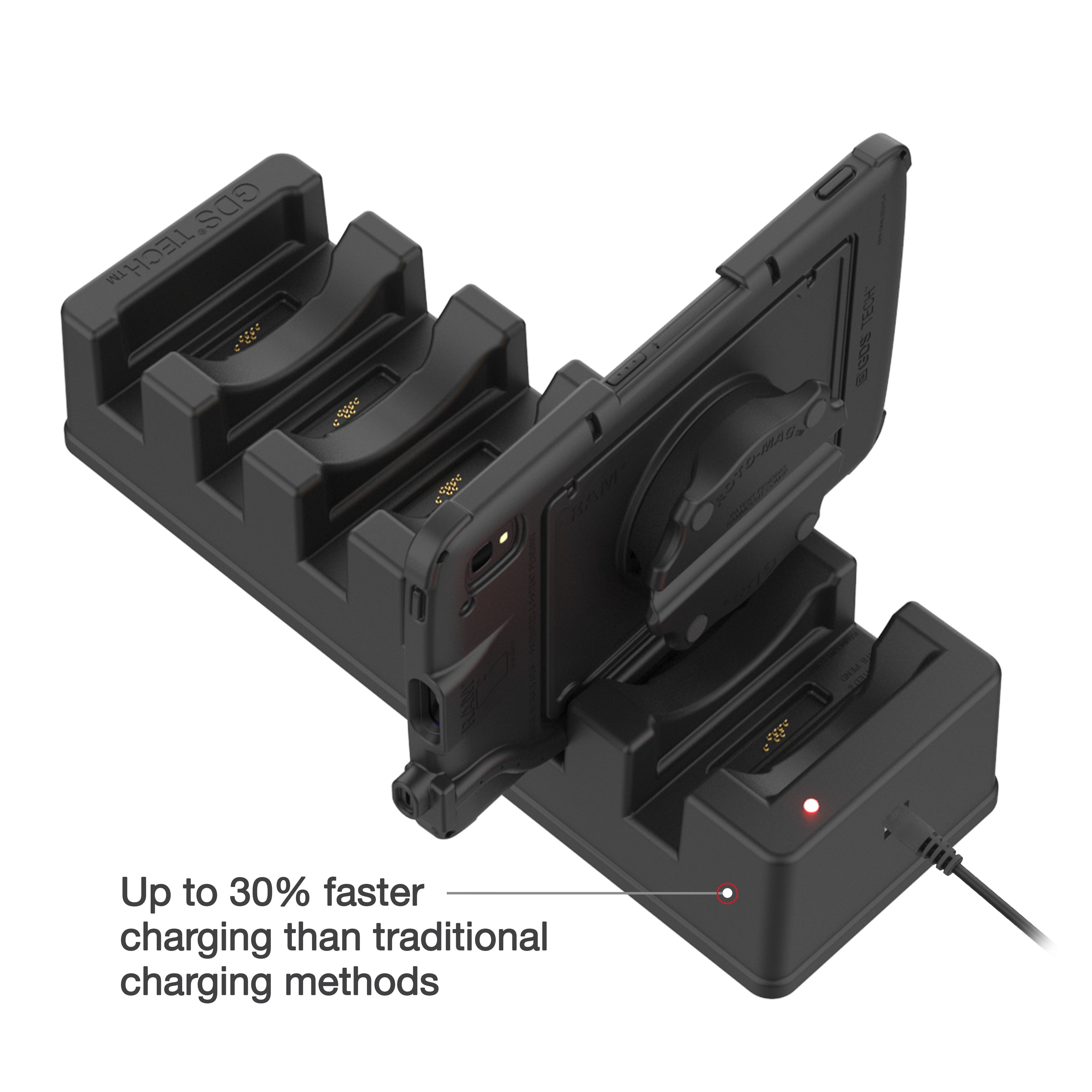 RAM-GDS-DOCK-6G16P:RAM-GDS-DOCK-6G16P_1:GDS® 6-Port Powered Dock for Tablets with IntelliSkin®