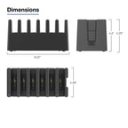 RAM-GDS-DOCK-6G18PD:RAM-GDS-DOCK-6G18PD_1:GDS® 6-Port Powered Dock for Handheld Devices in IntelliSkin®